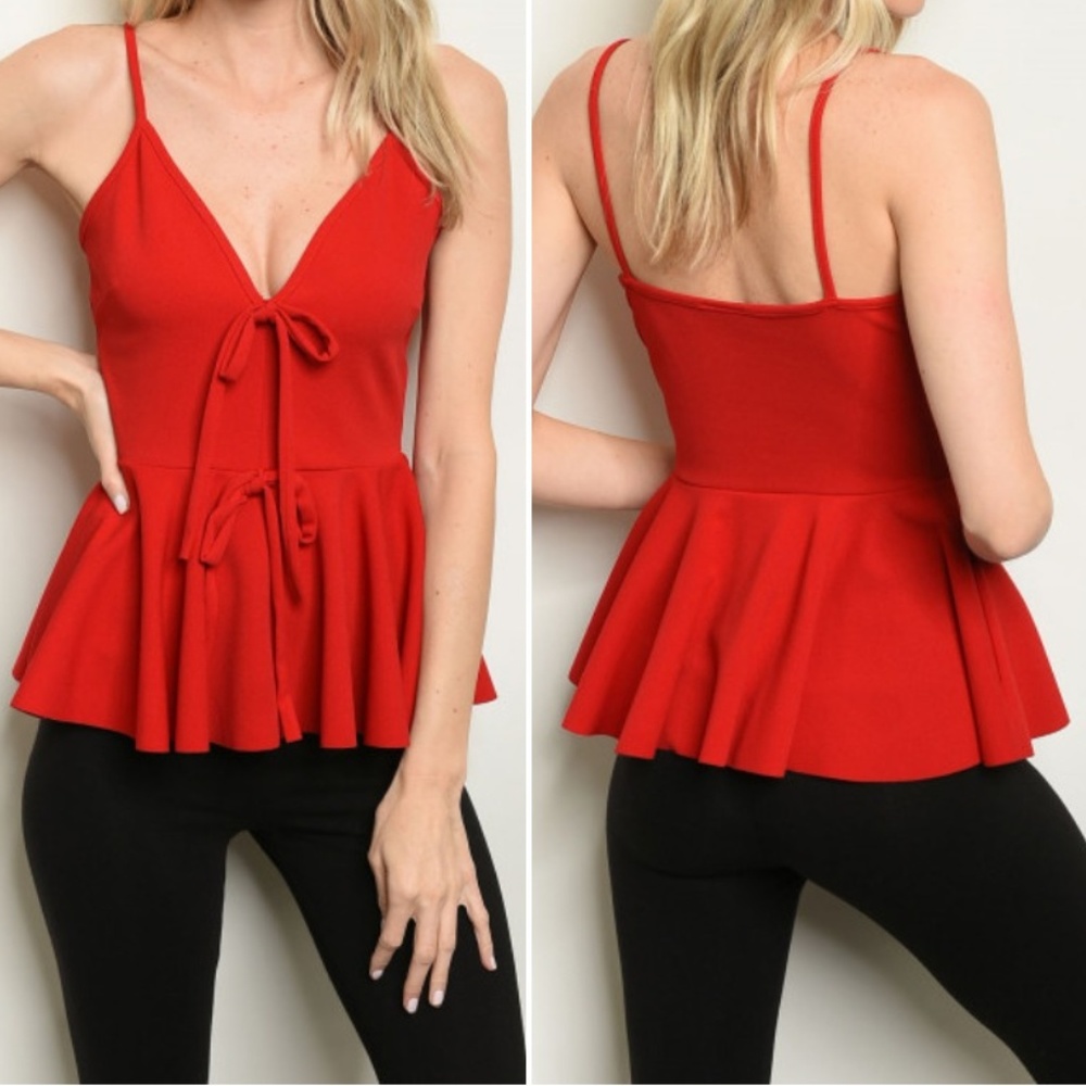 Black Peplum top - Picture 5 of 7